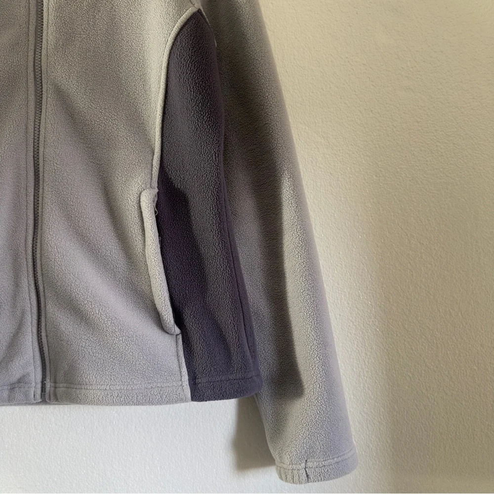 The North Face Full Zip Fleece Jacket Lilac Purple Colorblock Women Size Medium - Picture 4 of 11